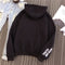 IMG 110 of Sweatshirt Women Korean Loose All-Matching Student ulzzangHarajuku bfHooded Long Sleeved Outerwear