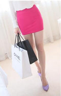 Img 9 - Summer Korean Candy Colors Hip Flattering High Waist Slim-Look Sexy A-Line Pencil Skirt