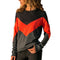 Img 5 - Popular Europe Casual Round-Neck Color-Matching Long Sleeved T-Shirt Women Tops