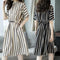 Img 1 - Europe Women Summer Korean Slimming Elegant Trendy Casual Loose Mid-Length Dress