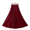 Img 3 - Summer Modal Loose Plus Size Skirt Flare Maxi High Waist Slim Look Pocket A-Line Skirt
