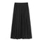 Img 6 - Uniform Short College A-Line Elastic Waist Pleated Black Plus Size Japanese Mid-Length WomenSkirt