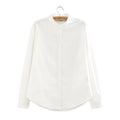 Img 5 - Women Blouse Long Sleeved Korean White Stand Collar Shirt Blouse