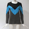 IMG 117 of Popular Europe Casual Round-Neck Color-Matching Long Sleeved T-Shirt Women Tops T-Shirt