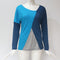 IMG 110 of Popular Spliced Color-Matching Round-Neck Casual Long Sleeved T-Shirt Women Tops T-Shirt