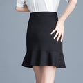 Img 3 - Korean Women Lace Ruffle High Waist Anti-Exposed Hip Flattering A-Line Skirt