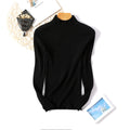 Img 3 - Half-Height Collar Women Slimming Knitted Sweater