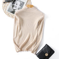 Img 14 - Half-Height Collar Women Slimming Knitted Sweater
