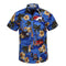 IMG 151 of Beach Short Sleeve Shirt Hawaii Tops Upsize Plus Size Summer Quick Dry Outerwear