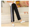 IMG 120 of Women Ant Side Hem Splitted Lace Wide Leg Pants Loose Casual Pants