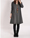 Img 4 - Korean Plus Size Women Casual Solid Colored V-Neck Loose Dress
