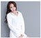 IMG 111 of White Blouse Long Sleeved Mid-Length Korean bf Sexy Pajamas Niche Belt Loose Slim Look Dress Outerwear