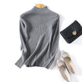 Img 10 - Half-Height Collar Women Slimming Knitted Sweater