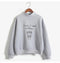 Europe Plus Size coffeeAlphabets Loose Thick Long Sleeved Sweatshirt Women Outerwear