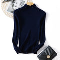 Img 13 - Half-Height Collar Women Slimming Knitted Sweater