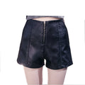 Img 5 - Trendy Leather Pants Women PUShorts Slim Look Casual Wide Leg Loose High Waist