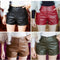 Img 1 - Trendy Leather Pants Women PUShorts Slim Look Casual Wide Leg Loose High Waist