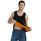 Img 2 - Men Warm Tank Top Double-Sided Thick Young Solid Colored Undershirt Yellow Vest Fitting Tops