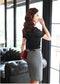 Img 9 - Korean Slim Look Women Suits Hip Flattering Skirt