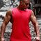 Img 8 - Men Muscle Solid Colored Sporty Fitness Tank Top Multicolor Cotton Splitted Tank Top