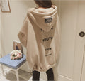 IMG 108 of Korean Loose Sweatshirt Women Cardigan Hooded insPopular Plus Size Outerwear