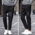 Img 3 -Sport Pants Men Casual Trendy Slim-Fit Student Jogger Ankle-Length Pants