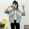 Img 9 - Loose Long Sleeved Women Korean Drawstring Short Student Tops Jacket