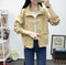 Img 17 - Loose Long Sleeved Women Korean Drawstring Short Student Tops Jacket
