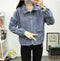 Img 15 - Loose Long Sleeved Women Korean Drawstring Short Student Tops Jacket