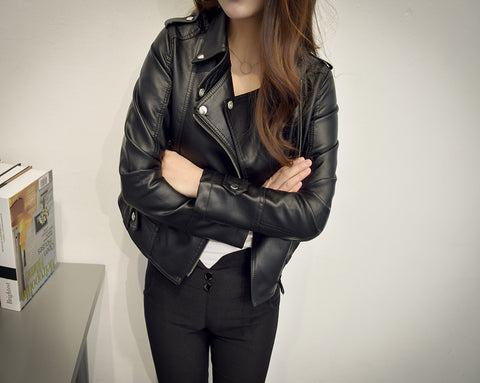 IMG 104 of Jacket Women Korean Bike PUSlim Look Short Cardigan Outerwear