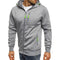 IMG 107 of Sporty Fitness Jacquard Sweatshirt Cardigan Hooded Outerwear