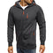 IMG 111 of Sporty Fitness Jacquard Sweatshirt Cardigan Hooded Outerwear