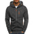 IMG 104 of Sporty Fitness Jacquard Sweatshirt Cardigan Hooded Outerwear