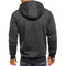 IMG 110 of Sporty Fitness Jacquard Sweatshirt Cardigan Hooded Outerwear