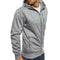 IMG 109 of Sporty Fitness Jacquard Sweatshirt Cardigan Hooded Outerwear