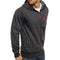 IMG 112 of Sporty Fitness Jacquard Sweatshirt Cardigan Hooded Outerwear