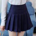 Img 10 - High Waist Pleated Skirt Women Student Korean Slimming Mid-Length A-Line Pants Anti-Exposed Skirt