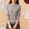 Img 1 - Women Korean Loose Round-Neck Long Sleeved Embroidered Flower Sweater Undershirt