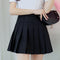 Img 7 - High Waist Pleated Skirt Women Student Korean Slimming Mid-Length A-Line Pants Anti-Exposed Skirt