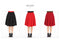 Img 7 - High Waist Mid-Length Women Short A Line Anti-Exposed Skirt
