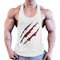 Img 1 - Europe Size Summer Men Fitness Cotton Quick Dry Printed Sporty Tank Top
