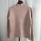 IMG 129 of Pullover Women Half-Height Collar Sweater Loose Round-Neck Solid Colored All-Matching Striped Outerwear