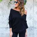 Img 8 - Sexy Bare Shoulder Women Sweater