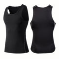 Img 4 - Sporty Fitted Tank Top Men Quick-Drying Breathable Stretchable Jogging Under Training Fitness Tops Tank Top