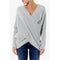 Cotton Women Trendy Niche Hem Sweater Pullover S-XL