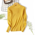 Img 8 - Half-Height Collar Women Slimming Knitted Sweater