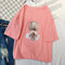 IMG 109 of Summer Women Korean Loose Slim Look Student Cartoon Printed Short Sleeve T-Shirt Casual Tops T-Shirt