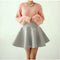 Img 2 - Europe Women Elegant Skirt High Waist Flare Mini Pleated Skirt