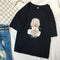 Img 6 - Summer Women Korean Loose Slim Look Student Cartoon Printed Short Sleeve T-Shirt Casual Tops