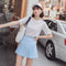 Img 1 - Women Japan/Korea College High Waist A-Line Pleated Tennis Skirt